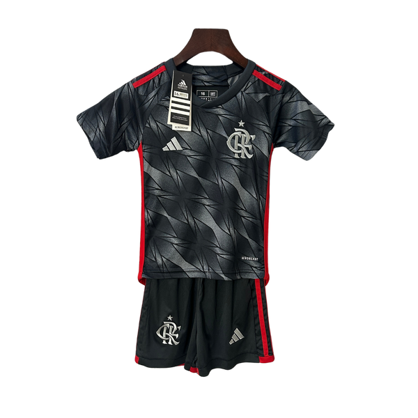 Kit Infantil Flamengo Home 24/25 - Vermelho - Treino
