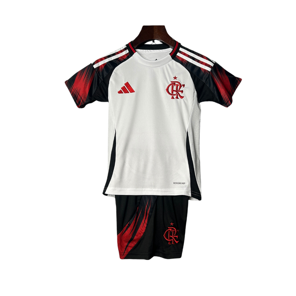 Kit Infantil Flamengo Away 25/26 - Branco