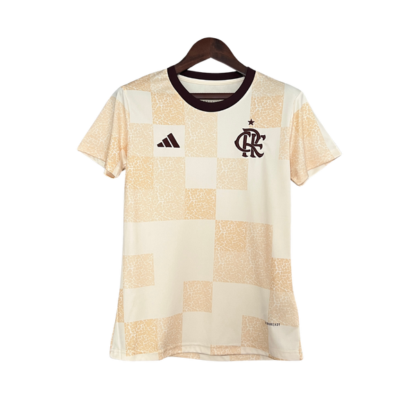 Camisa Flamengo Home 25/24 Torcedor Feminina – Rosa