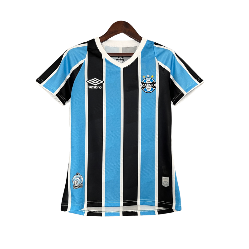 Camisa Grêmio I 25/26 - Torcedor Feminina - Azul e preta