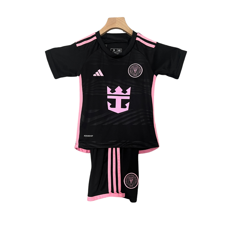 Kit Infantil Inter Miami 24/25 Torcedor Masculina – Preto e Rosa