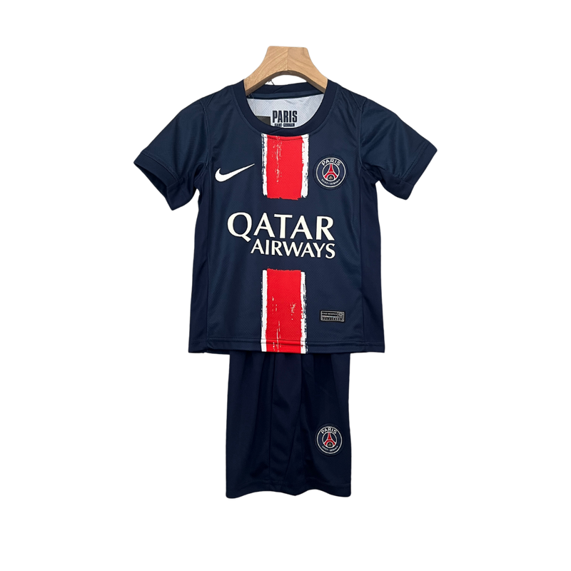 Kit Infantil Paris Saint-Germain 24/26 Torcedor Masculina – Azul Marinho