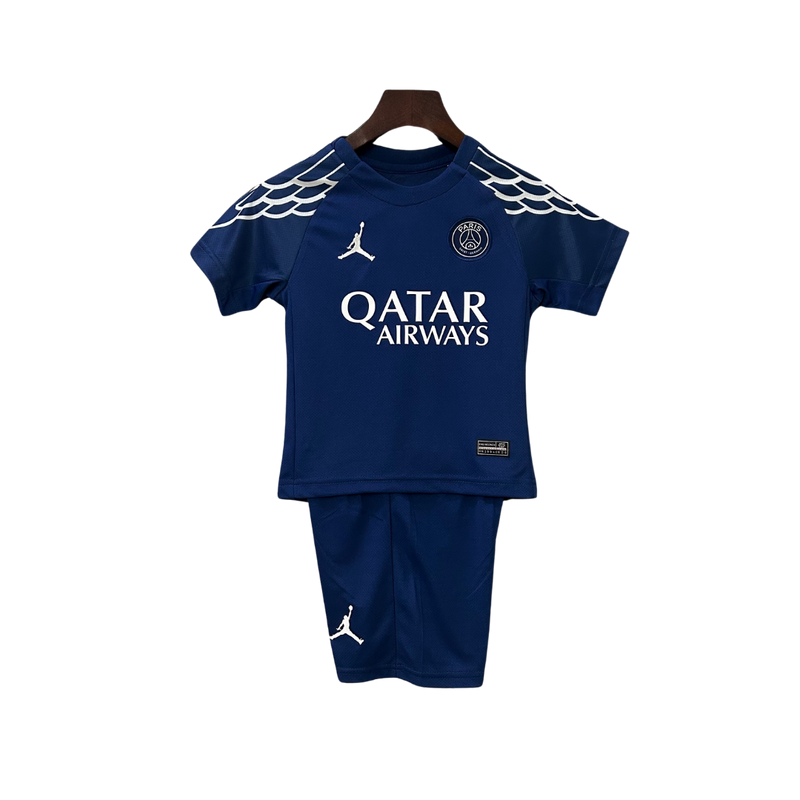 Kit Infantil Paris Saint-Germain 24/26 Torcedor Masculina – Azul Marinho