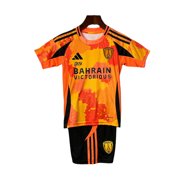 Kit Infantil Paris Saint-Germain 25/26 Torcedor Masculina – Laranja