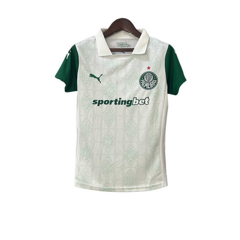 Camisa Palmeiras 25/26 Torcedor Feminina – Branca e verde