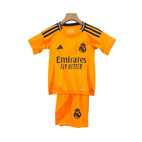 Kit Infantil Real Madri 24/25 Torcedor Masculina – Laranja
