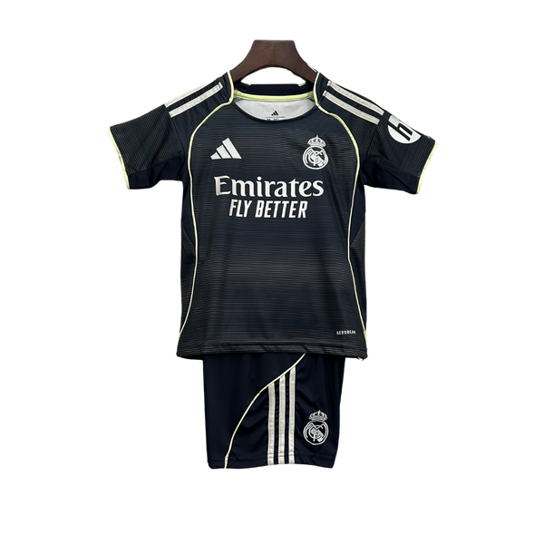 Kit Infantil Real Madri 25/26 Torcedor Masculina – Preto
