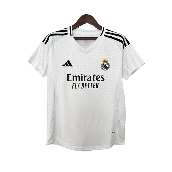 Camisa Real Madrid 24/25 Torcedor Feminina – Branca