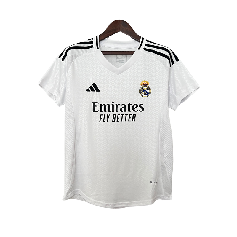 Camisa Real Madrid 24/25 Torcedor Feminina – Branca