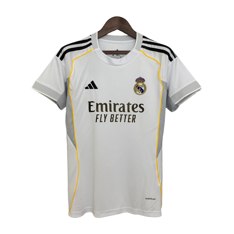 Camisa Real Madrid Edição Limitada Torcedor Feminina – Branca e Dourada