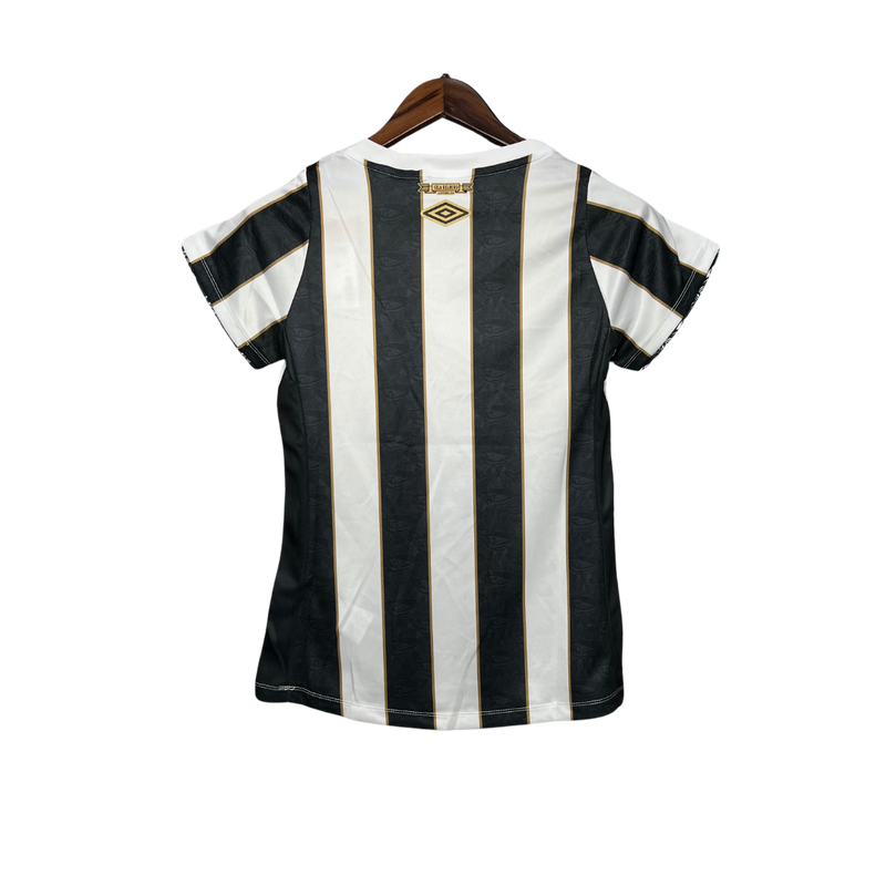 Camisa Santos 24/25 Torcedor Feminina – Preta e branca