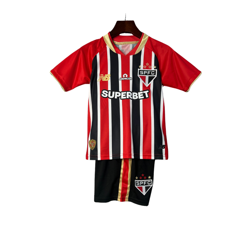 Kit Infantil São Paulo  25/26 - Vermelho e preto