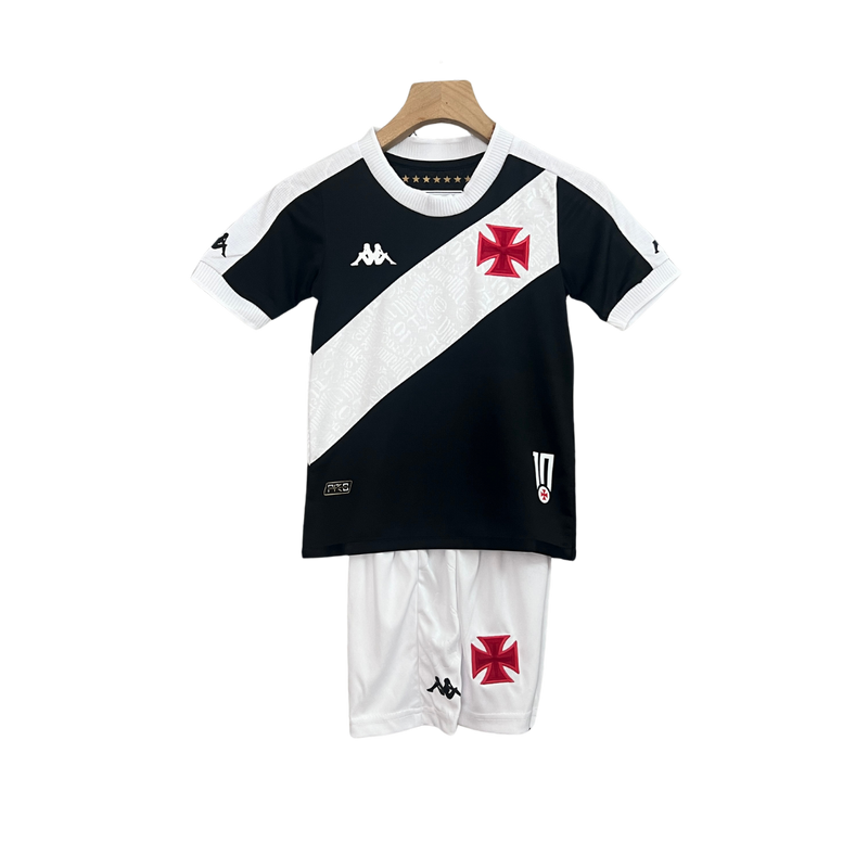 Kit Infantil Vasco  24/25 - Preto e branco