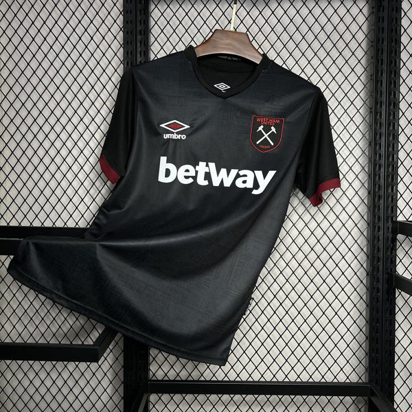 Camisa West Ham United Away 2024/25 - Preto