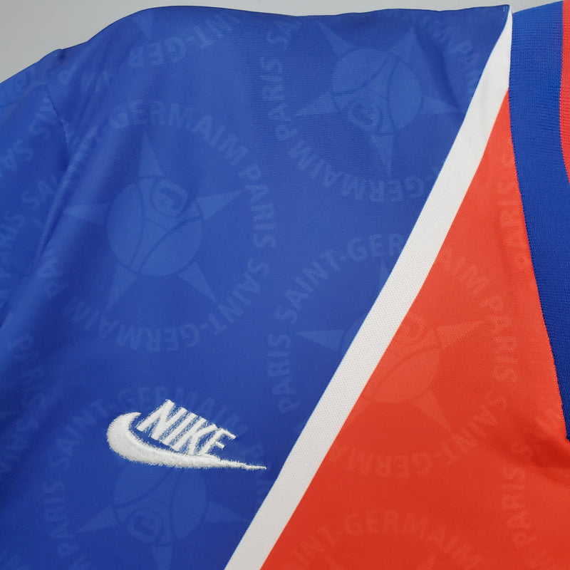 Camisa Retrô Paris Saint-Germain I 1995/96 - Torcedor Masculina -  azul e vermelha