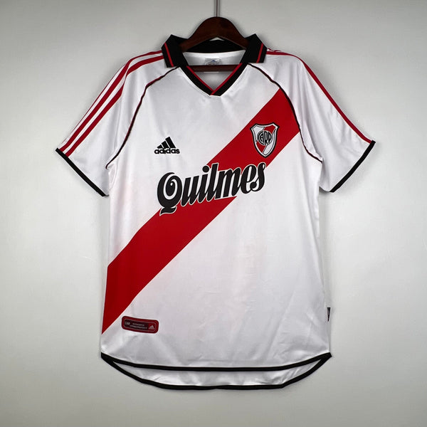 Camisa Retrô River Plate Home 2000/01 - Masculina - Branca