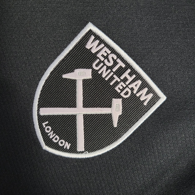 Camisa West Ham United Away 22/23 Torcedor Masculina - Preta