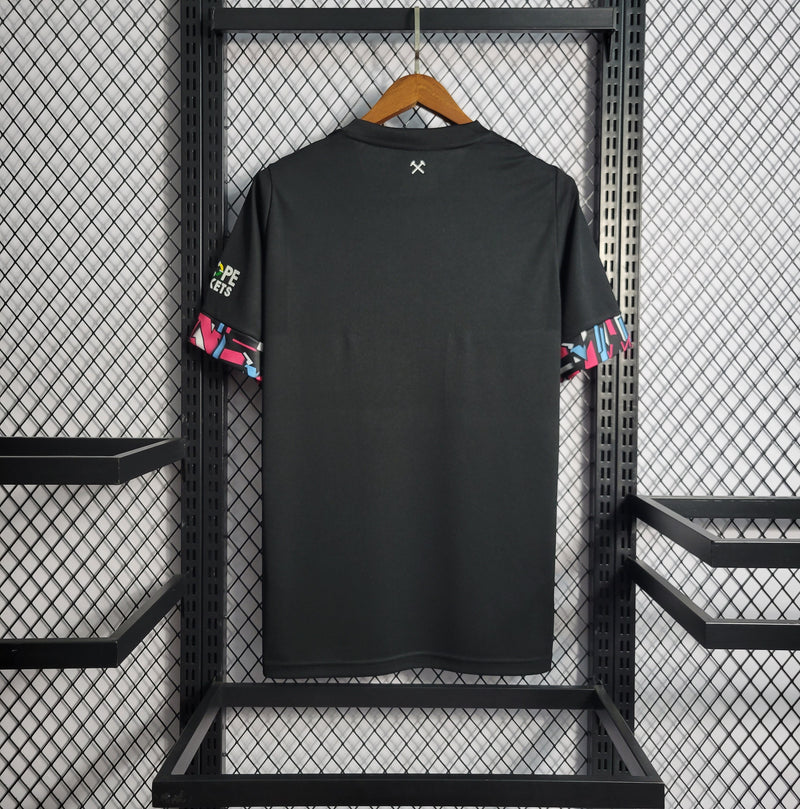 Camisa West Ham United Away 22/23 Torcedor Masculina - Preta