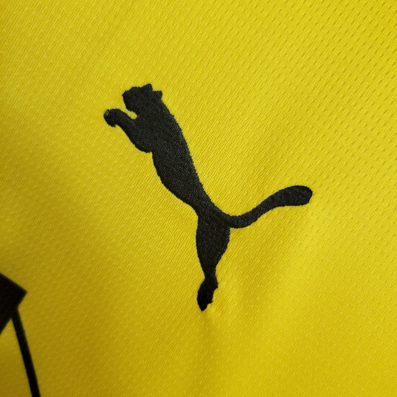 Camisa Borussia Dortmund I 23/24 - Torcedor Masculina - Amarela