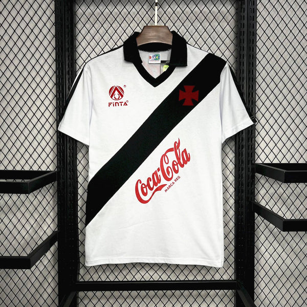 Camisa Retrô Vasco da Gama 1988 - Away - Finta com patrocínio Coca-cola