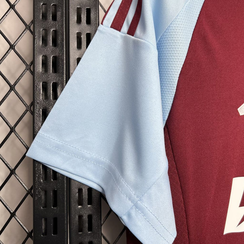 Camisa Aston Villa Home 24/25 - Torcedor Masculina - Tradicional