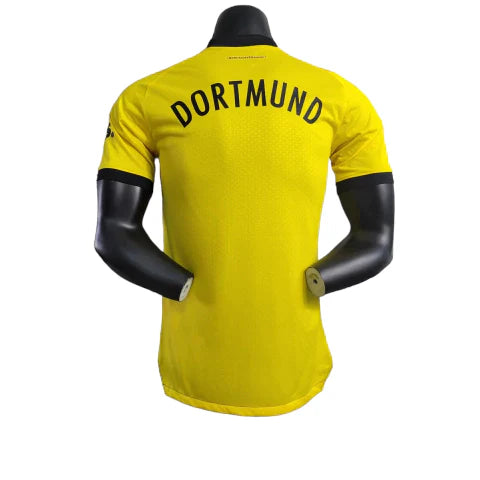 Camisa Borussia Dortmund I 23/24 - Jogador Masculina - Amarela e preta