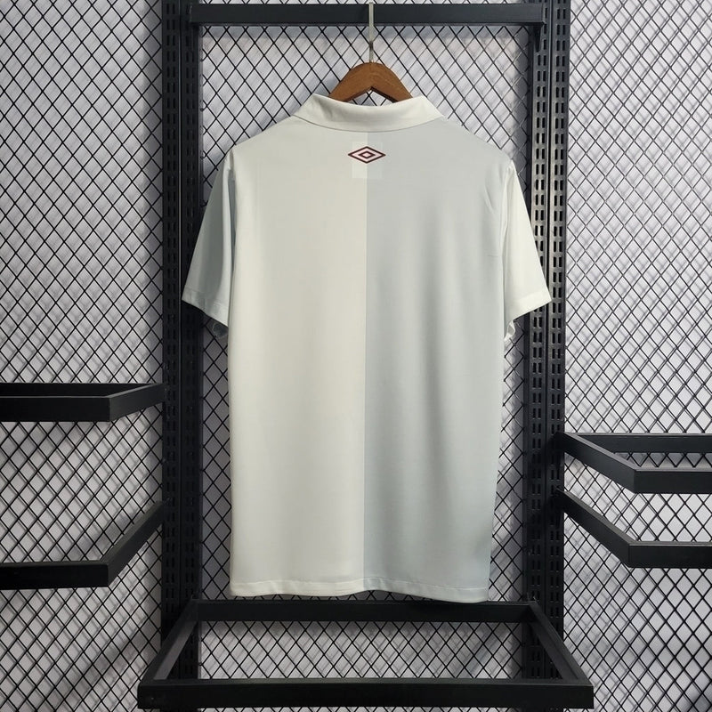 Camisa Fluminense 120 anos Torcedor Masculina - Branca e Cinza