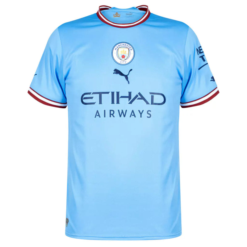 Camisa Manchester City I 22/23 - Torcedor Masculina Personalizada HAALAND Nº9