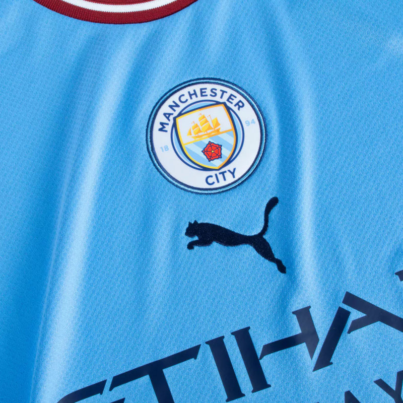 Camisa Manchester City I 22/23 - Torcedor Masculina Personalizada HAALAND Nº9