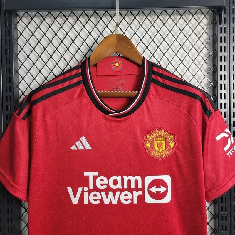 Camisa Manchester United Home 23/24 - Torcedor Masculina - Vermelho