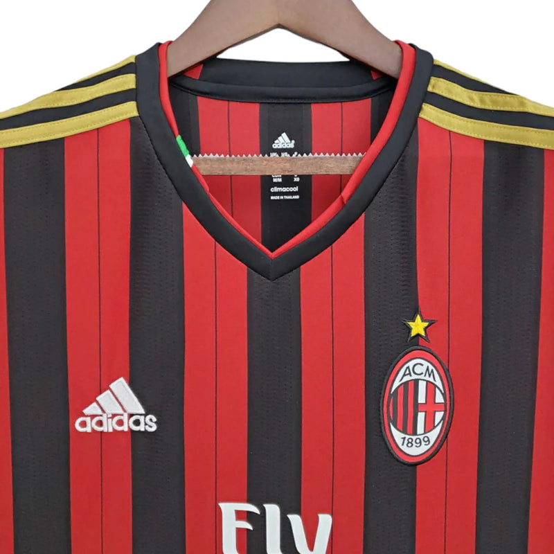Camisa Retrô AC Milan 2013/2014 - Masculina - Vermelha e preta