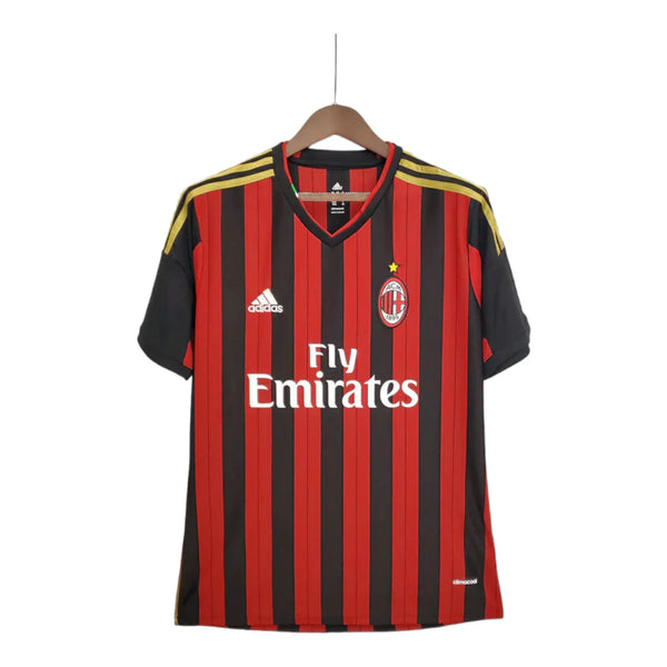 Camisa Retrô AC Milan 2013/2014 - Masculina - Vermelha e preta