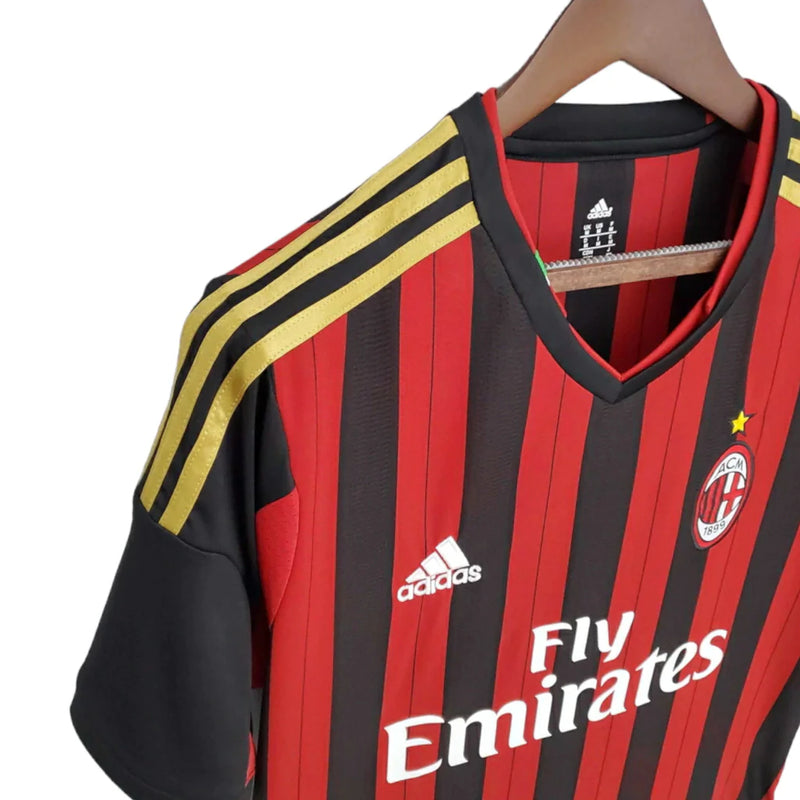 Camisa Retrô AC Milan 2013/2014 - Masculina - Vermelha e preta