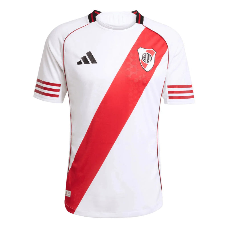 Camisa River Plate I 25/26 - Torcedor Masculina - Branca com detalhes em vermelho