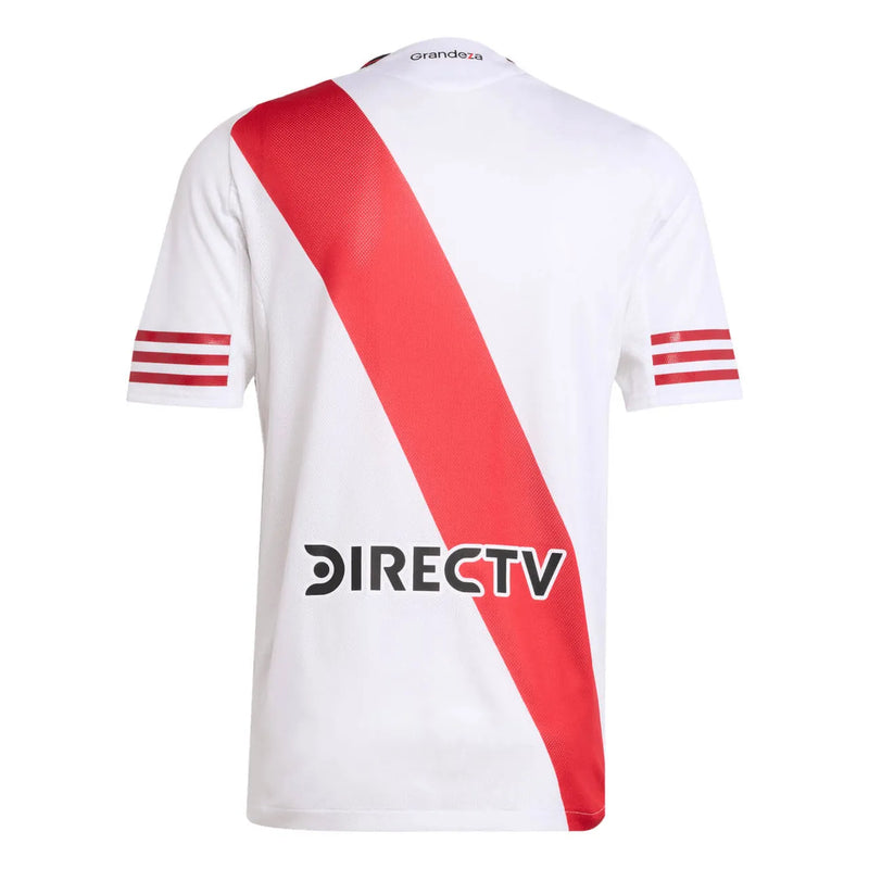 Camisa River Plate I 25/26 - Torcedor Masculina - Branca com detalhes em vermelho