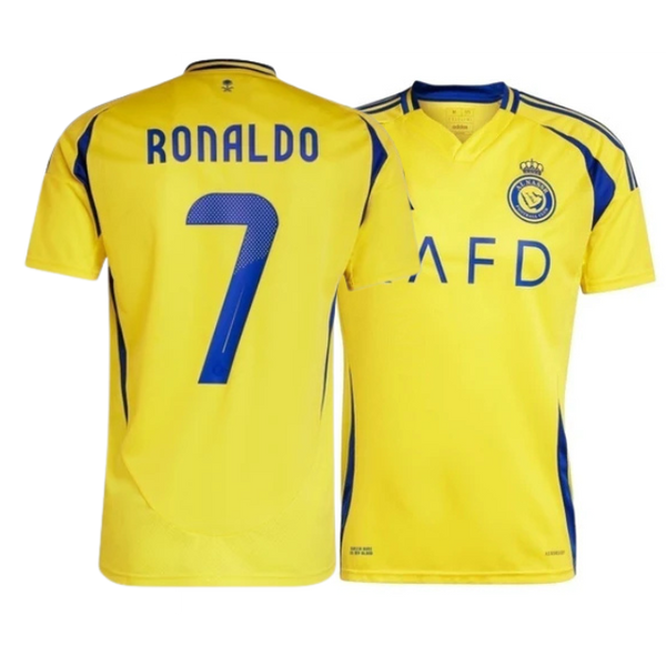 Camisa Al Nassr 24/25 Home - Ronaldo N°7 Personalizada - Torcedor Masculina - Amarelo