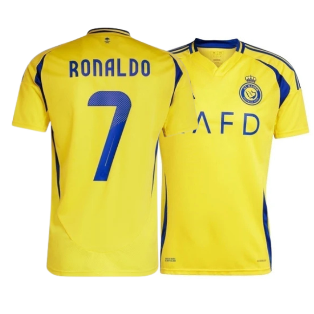 Camisa Al Nassr 24/25 Home - Ronaldo N°7 Personalizada - Torcedor Masculina - Amarelo