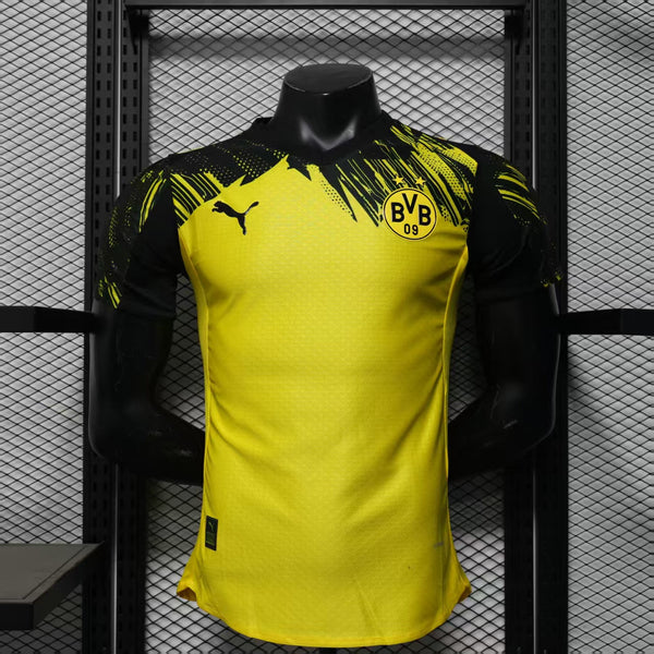 Camisa Borussia Dortmund 25/26 - Jogador Masculina - Amarela com detalhes em preto