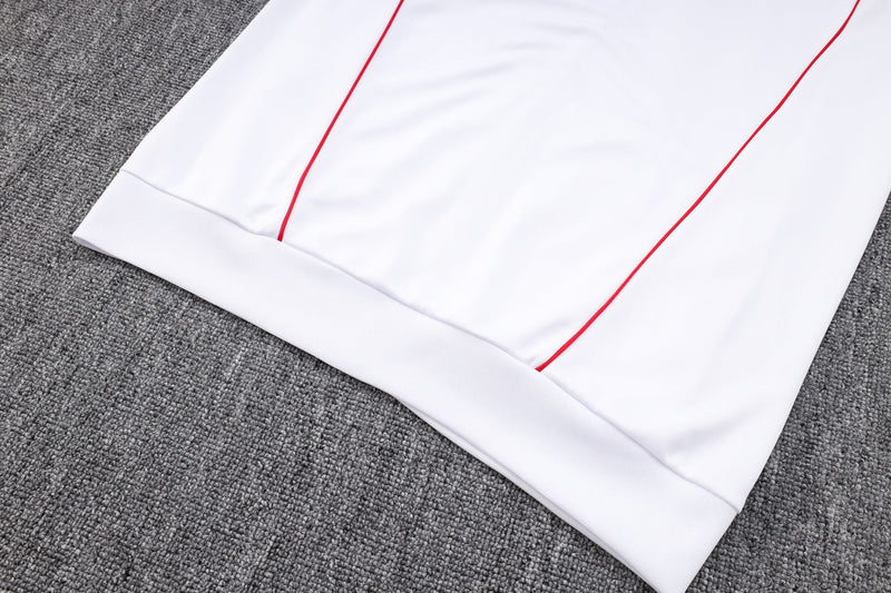 Conjunto Flamengo 23/24 - Masculino - Branco e vermelho