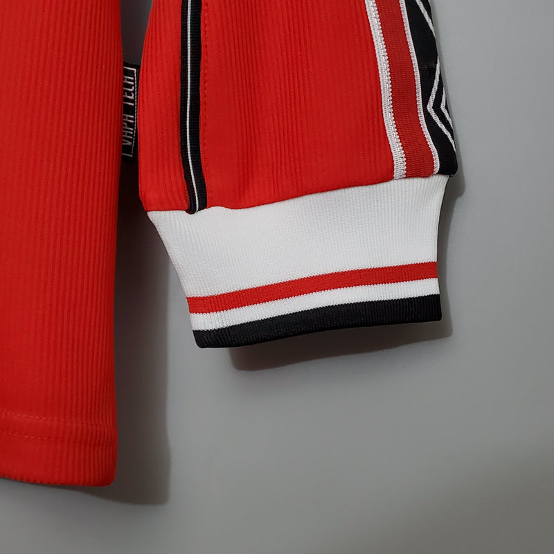 Camisa Manga Longa Manchester United 1998/99 - Vermelho