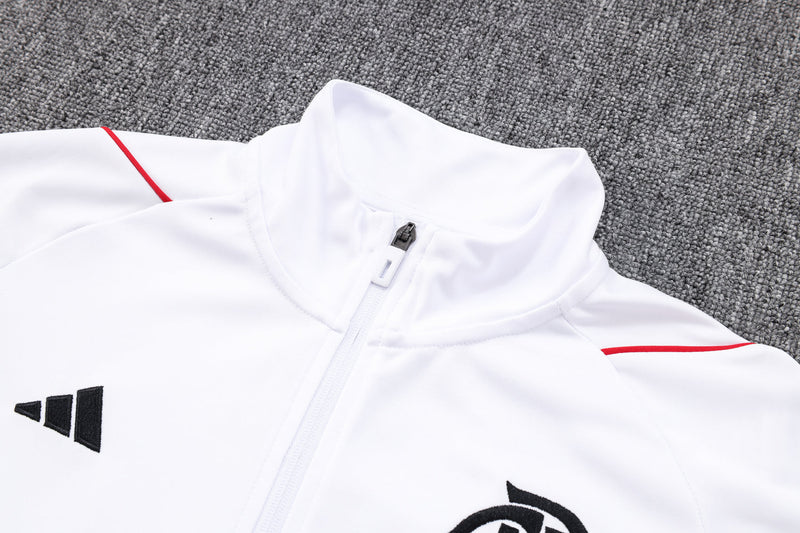 Conjunto Flamengo 23/24 - Masculino - Branco e vermelho