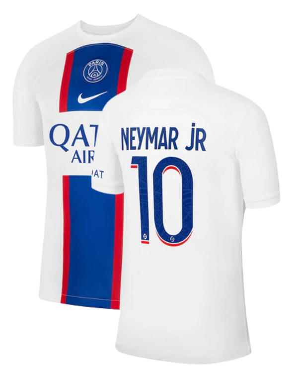 Camisa PSG III 22/23 Nike - Branca - Personalizada Neymar JR N° 10