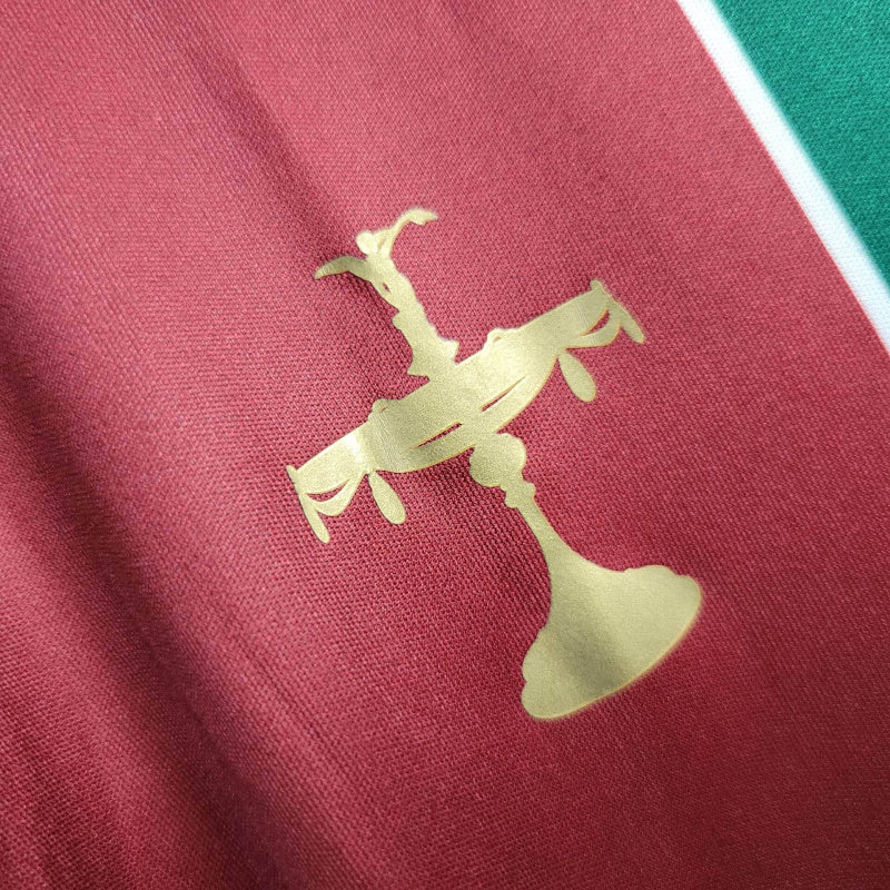 Camisa Retrô Fluminense I 2010 - Masculina - Vermelha com detalhes em branco