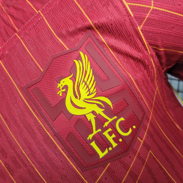 Camisa Liverpool I 24/25 - Jogador Masculina - Vermelha com detalhes em branco