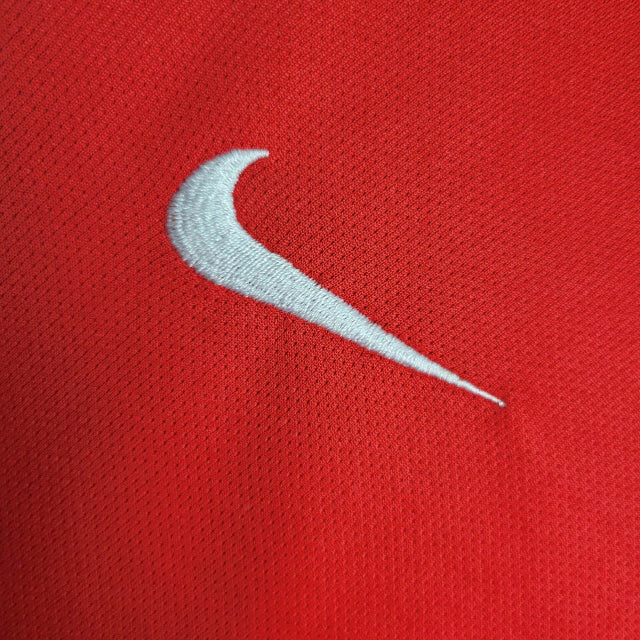 Kit Infantil Retrô Arsenal I 2004/2005 - Vermelho com detalhes em branco e amarelo