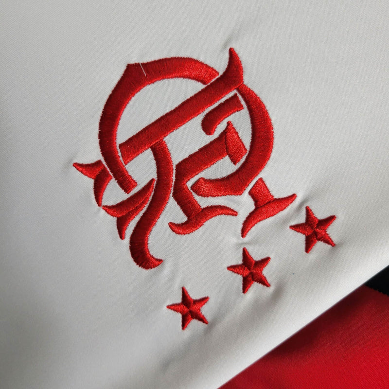Camisa Retrô Flamengo II 1986 - Masculina - Branca com detalhes em vermelho