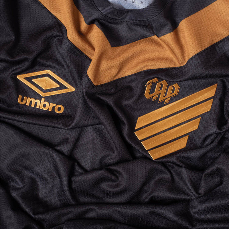 Camisa Athletico Paranaense III 24/25 - Torcedor Umbro Masculina - Preta com detalhes em dourado