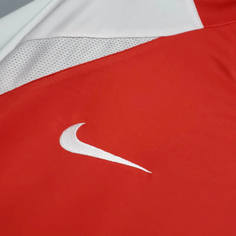 Camisa Retrô Arsenal I 02/04 - Masculina - Vermelha e branca