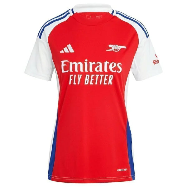 Camisa Arsenal I 24/25 - Torcedor Feminina - Vermelha com detalhes em branco