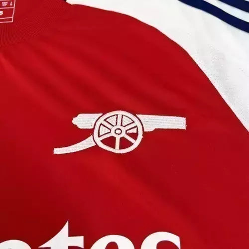 Camisa Arsenal I 24/25 - Torcedor Feminina - Vermelha com detalhes em branco
